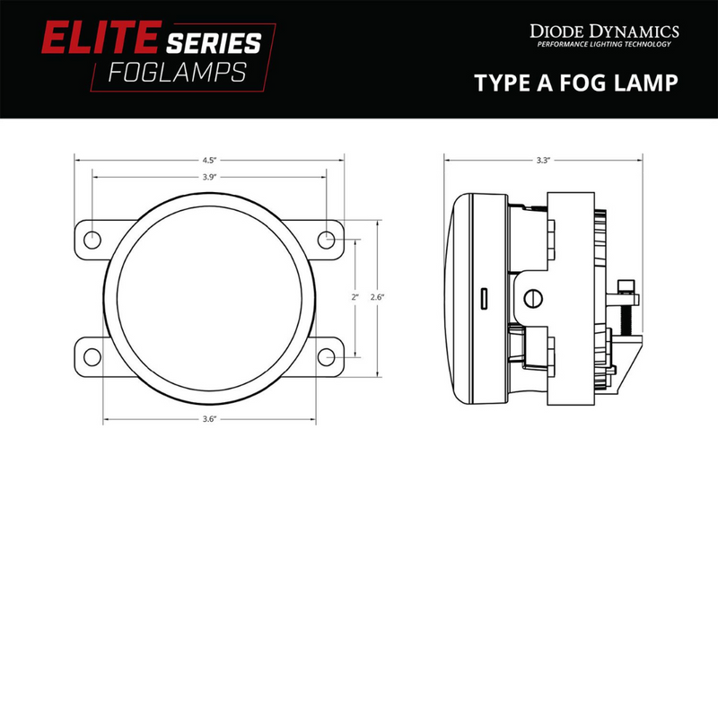 Diode Dynamics Elite Series Fog Lamps for Ram 1500 W/O Factory LED Fog Lights (2019-2024)