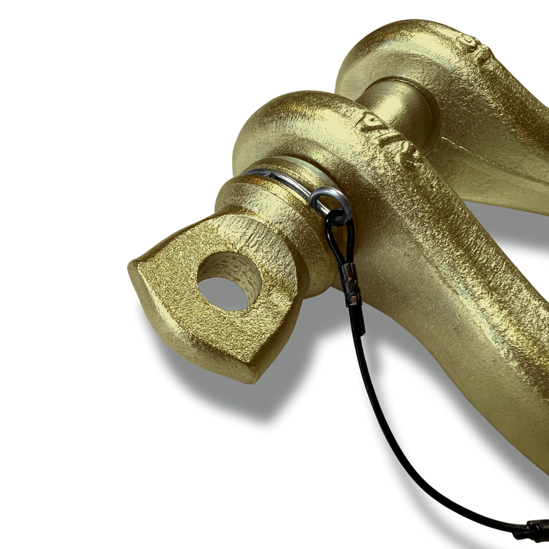 Brass B'oh Recovery Spin Pin Shackle 3/4