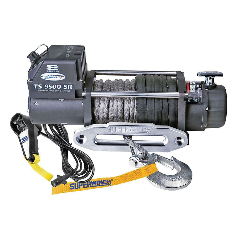 Superwinch Tiger Shark 9500SR Winch with Synthetic Rope