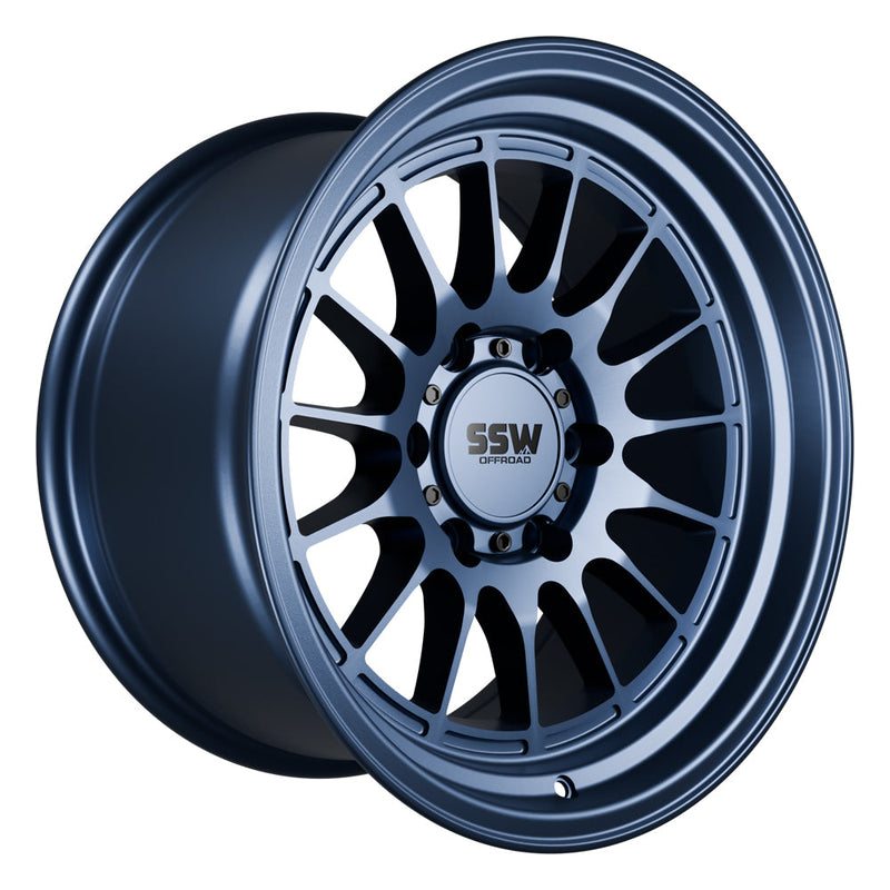 SSW Off-Road DAKAR Wheel - Matte Blue - 6x139.7 / 17X9.0 -25 (6 Lug)