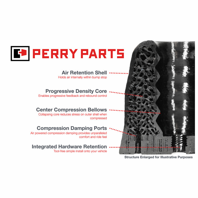 Perry Parts Front Bump Stops for Tacoma (2005-2023)