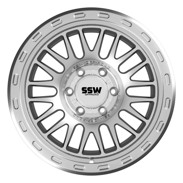 GRIFFON / MACHINED SILVER / 17X9.0 -25 - Aspire Auto Accessories
