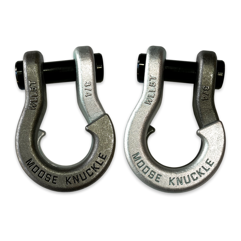 Raw Uncoated Jowl Recovery Split Shackle 3/4 - Aspire Auto Accessories