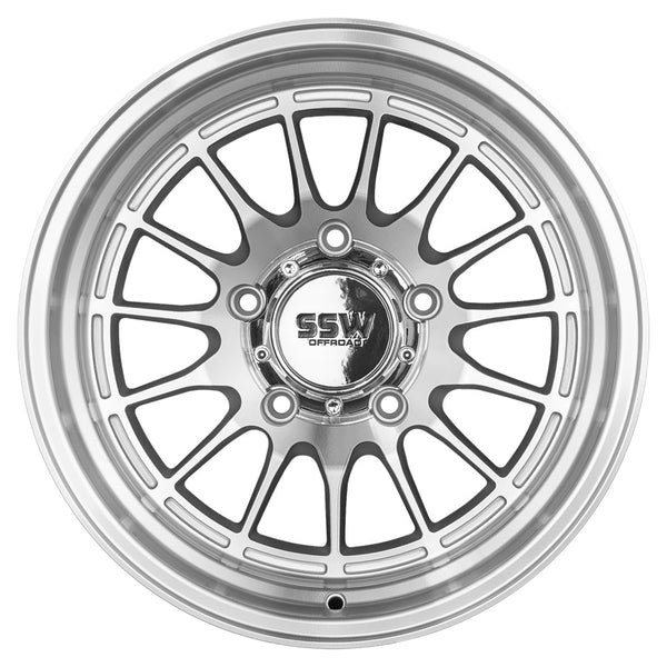 DAKAR / MACHINED SILVER / 17X9.0 +0 (5 LUG) - Aspire Auto Accessories