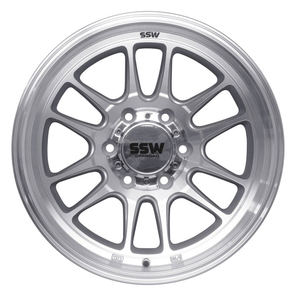 RAPTOR / MACHINED SILVER / 17X9.0 -12 - Aspire Auto Accessories