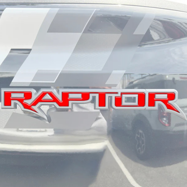 Tufskinz Raptor Tailgate Emblem Inserts for Ford Ranger (2024-2025)