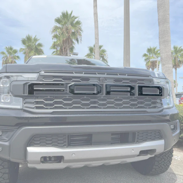 Tufskinz Grille Letter Overlays for Ford Ranger (2024-2025)