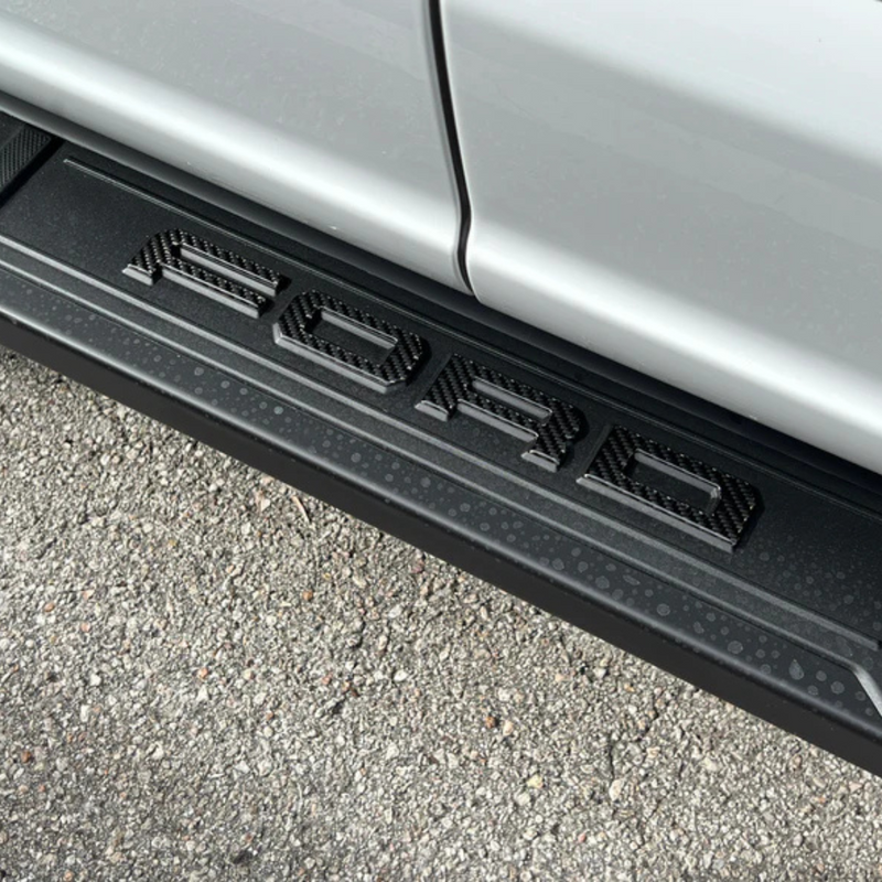 Tufskinz Running Board Letter Inserts for Super Duty & F-150 (2023-2025)