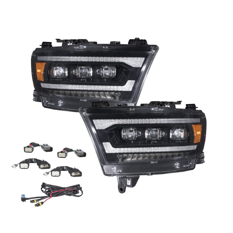 2019-2023 Ram 1500 Sequential LED Projector Headlights (pair) - Aspire Auto Accessories