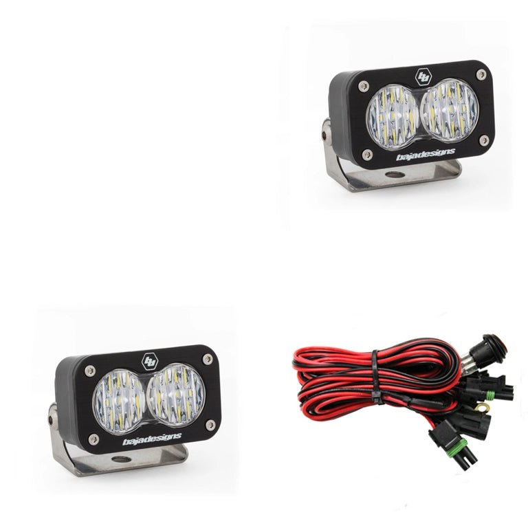 Baja Designs S2 Sport Black LED Auxiliary Light Pod Pair - Aspire Auto Accessories