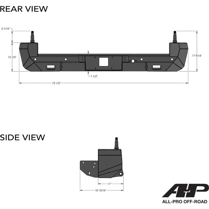 Dual Swing Out Rear Bumper for 2016-2023 Toyota Tacoma - Aspire Auto Accessories