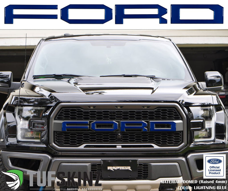 Tufskinz "FORD" Raptor Grill Lettering Overlays for F-150 (2015-2020) - Aspire Auto Accessories