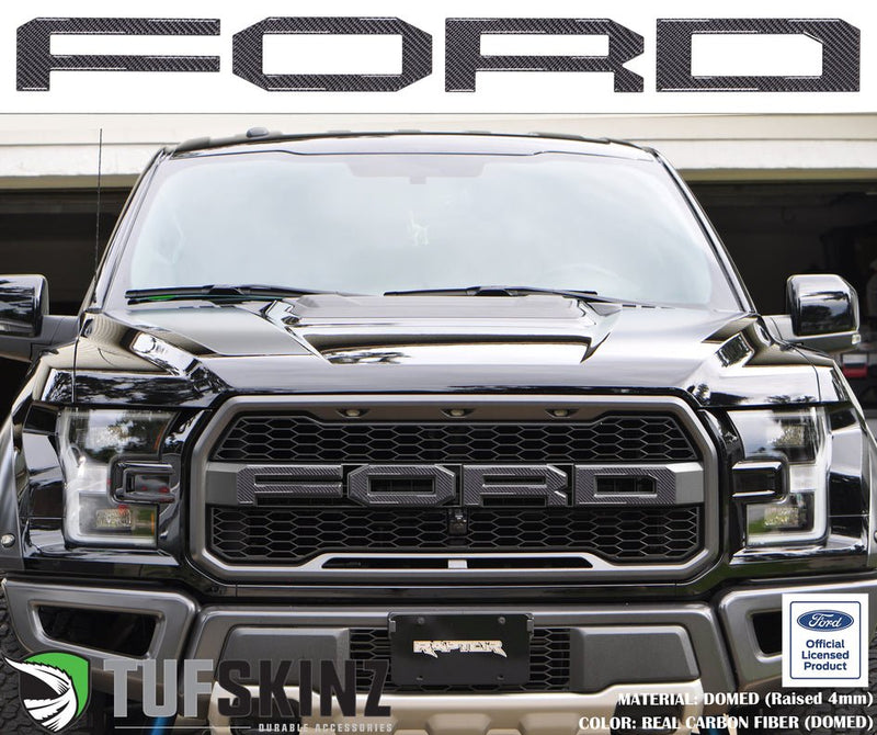 Tufskinz "FORD" Raptor Grill Lettering Overlays for F-150 (2015-2020) - Aspire Auto Accessories