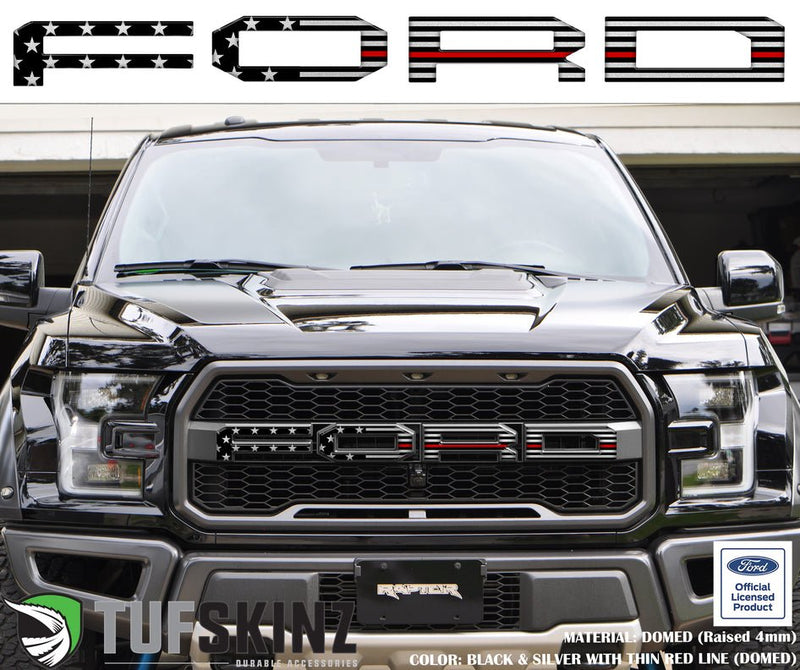 Tufskinz "FORD" Raptor Grill Lettering Overlays for F-150 (2015-2020) - Aspire Auto Accessories