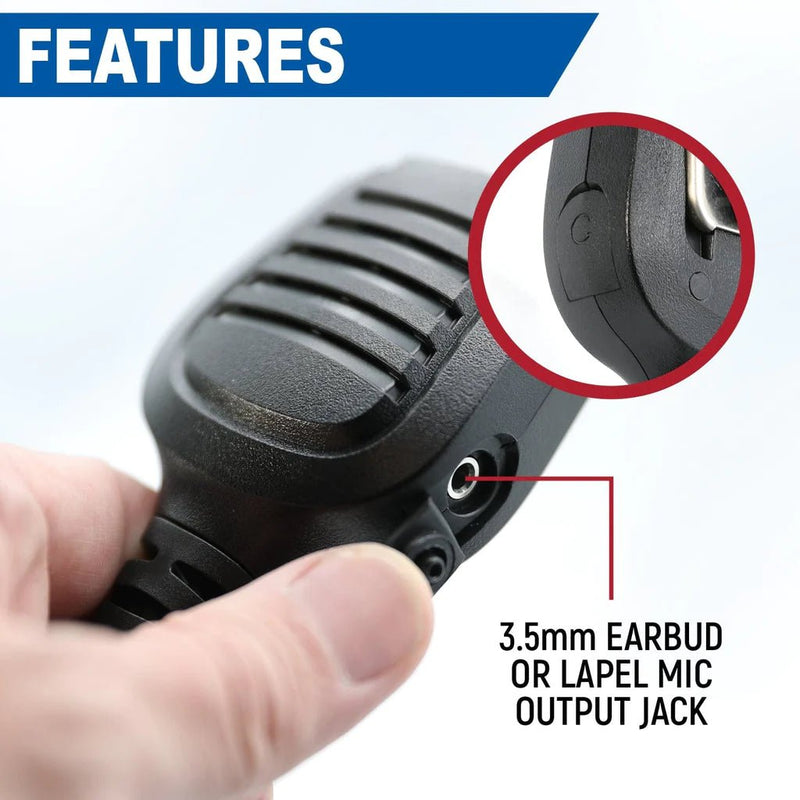 Hand Speaker Mic Waterproof for Handheld Radios - Aspire Auto Accessories