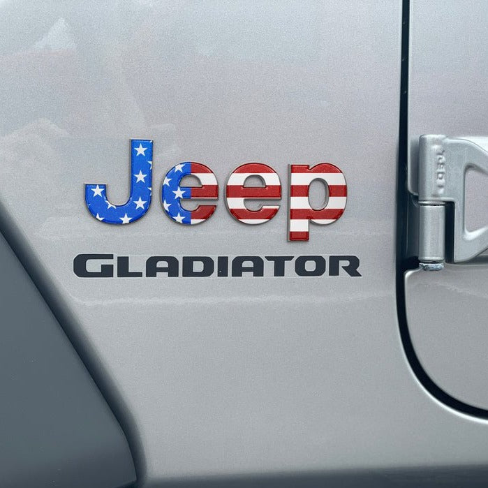 Tufskinz Driver/Passenger Emblem Overlays for Gladiator JT (2019-2024) - Aspire Auto Accessories