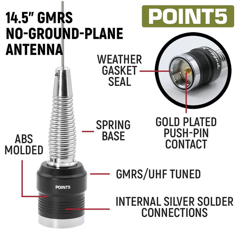 Jeep Wrangler JK and JKU Two-Way GMRS Mobile Radio Kit - Aspire Auto Accessories