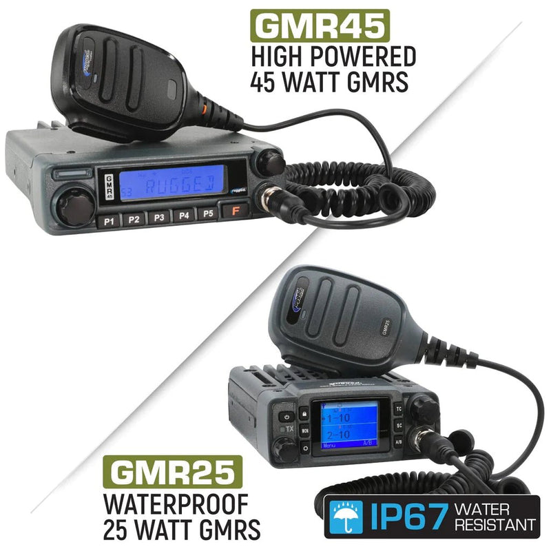 Jeep Wrangler JK and JKU Two-Way GMRS Mobile Radio Kit - Aspire Auto Accessories