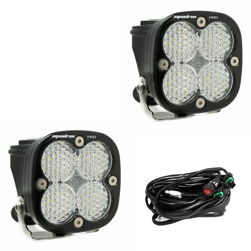 Squadron Pro Black LED Auxiliary Light Pod Pair - Universal - Aspire Auto Accessories