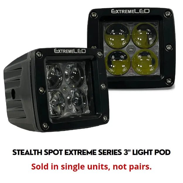 Stealth Spot and Flood Extreme Series 3" Light Pod (All Options) - Aspire Auto Accessories